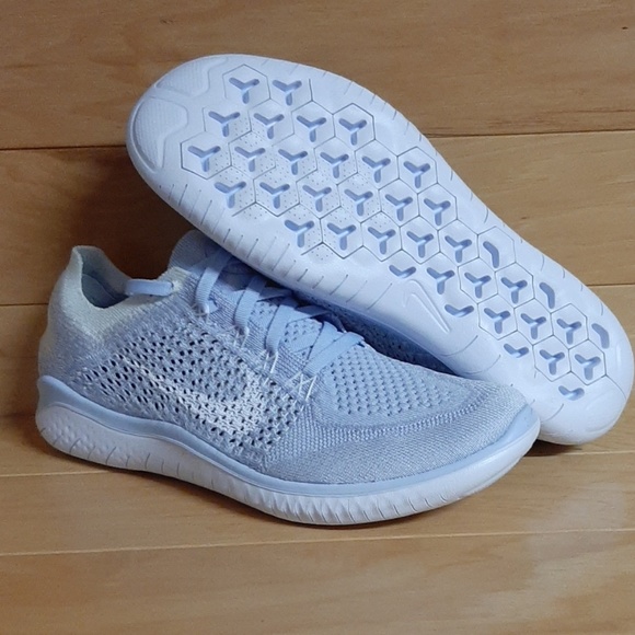 Womens Nike Free RN Flyknit 2018 Shoe 942839-403 - Picture 6 of 8